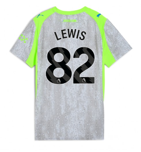 Manchester City Rico Lewis #82 Alternativní Dres pro Dámské 2025-26 Krátký Rukáv Manchester City Rico Lewis #82 Alternativní Dres pro Dámské 2025-26 Krátký Rukáv